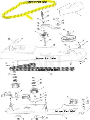 125-2182 Engine To Deck Cutter Belt Some Toro DH 210, DH 220 Read Description
