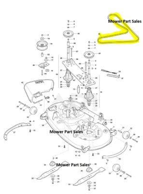 135062028/0 Mountfield Cutter Deck Belt Fits 2243H-SD Mower TS108 Hydro