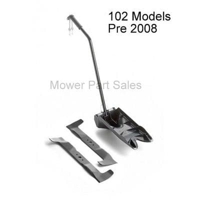 299900073/0  Mulching Plug Kit C/W Mulch Blades Fits 102cm Models Castel Garden TC102 TCP102 TCR102