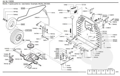 521048 AL-KO Transmission Drive Belt Alko T13-102 HVC, T1000