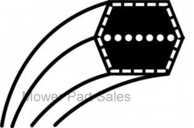 664065701 Makita PTM0900 & Domar TM-92-14  Cutter Deck Belt 664 065 701 Post 2007 Deck 36