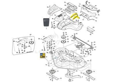 9585-0159-01 Stiga Deck Drive Belt Park 110 Combi PRO 1134-9108-01, Park 110 C PRO