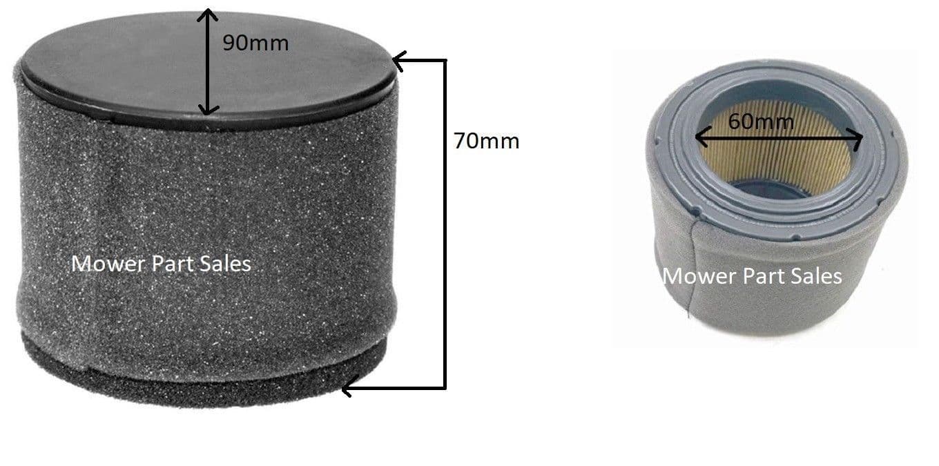2 Filtri Aria E Prefiltro Per Kawasaki FJ180V &ndash; Compatibili Toro Exmark 11029-0032
