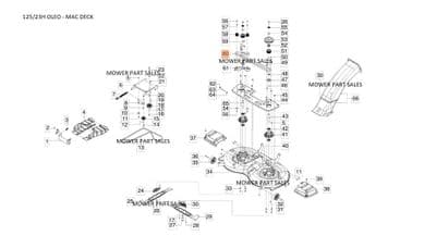 AK473835 Timing Toothed Belt Oleo Mac OM125/23 H AL-KO  T23-125.4 HD Powerline Solo T 23-125.5 HD