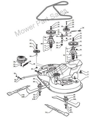 Mountfield Lawn Mower Drive Belt – Fits 1430H, 1636M, 1636H, 1540H, 2048H (PIX Or Equivalent, 135062000)