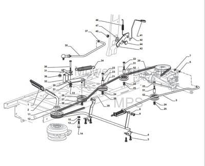 Alpina & Qualcast MP84 Transmission Drive Belt - Geared Models Fits BT84  BT98  35062018/0
