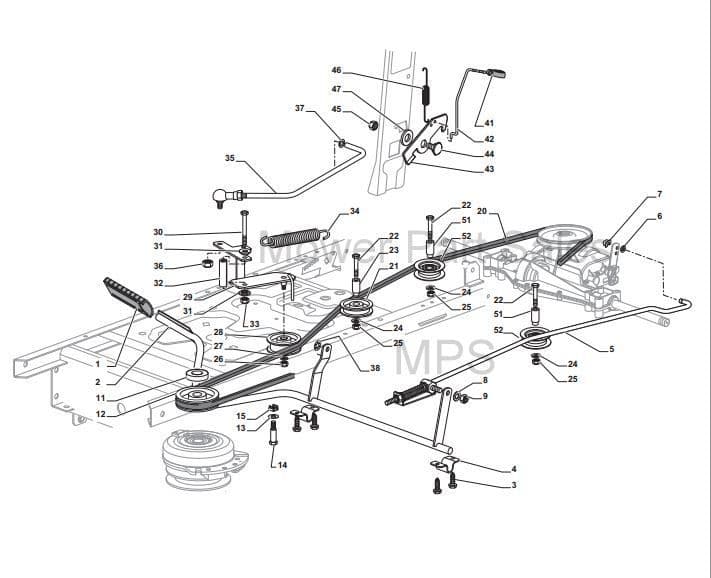 Qualcast Rideon Alpina & Qualcast MP84 Transmission Drive Belt - Geared Models Fits ...