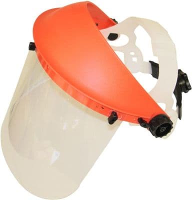 Clear Polycarbonate Safety Visor Shield Strimmers, Brushcutters