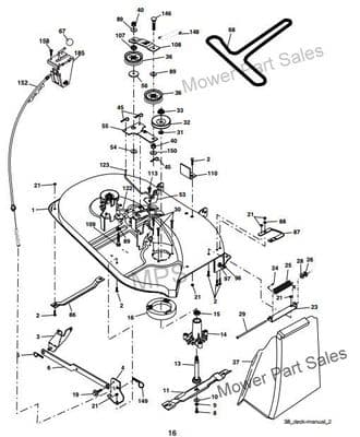 Cutter Deck Drive Belt Fits Bestgreen BM125M970C Only  Replaces 180214