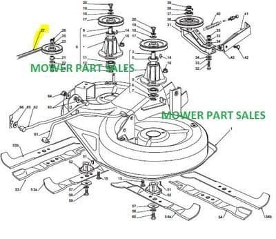 Cutter Deck Mower Belt Fits  Eden Parc 16/84H Post 2007 Replaces 135061508/0