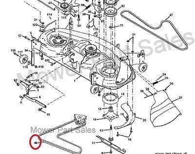 Cutter Deck Primary Drive Belt Poulan CO24H48STA DPR22H48STA PD20PH48STB SP20PH48STA & AYP Craftsman