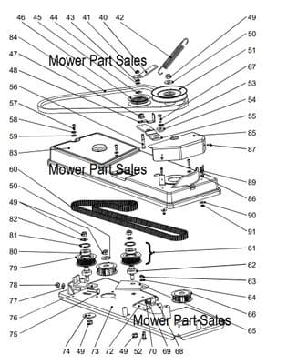 Engine to Deck Cutter Drive Belt Fits Apache TC155 GTI - 000433103 Mitsuboshi