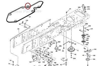 GREENSTAR - Poulie Tendeur À Gorge Plate Sur Roulement - Adaptable Pour Modèles AYP, FLYMO, HUSQVARNA, JONSERED, PARTNER CT131, CT141 - Remplace 179114, 532179114 - Ext: 88,5mm - Int: 9,8mm