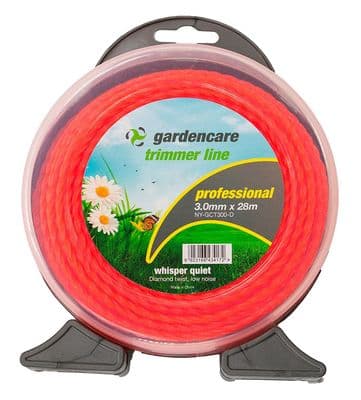 GARDENCARE PROFESSIONAL WHISPER 3.00MM X 28M STRIMMER BRUSHCUTTER LINE GCT300-D