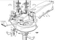 Genuine 36 Inch Deck Shell Pan Oleo Mac OM92C OM90C, Efco EF90C EF92C, Pre 2007  G382564048E0