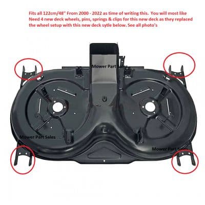 Genuine Cutter Deck Shell Housing Castel Garden TC122, TCP122, TCR122, TCX122 TCB122 - 382564213/0