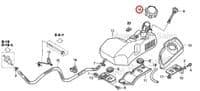 Genuine Fuel Petrol Cap Twin Cut Castel Garden XD140, XG145, Mountfield Stiga Models