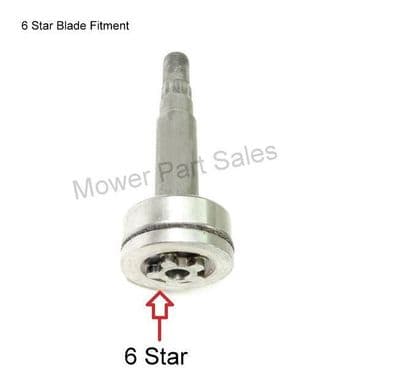 Genuine Spindle Shaft 6 Star Husqvarna CT153 CT154 CTH163 CTH164 CTH173 CTH174 532436986, 583514201