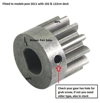 Genuine Steering Pinion Gear Castel Garden TC102 TCP102 TCR102 TC122 TCP122 - 125570004/0