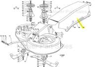 Grass Chute Conveyor Plastic John Deere LR135, 1336HR, 92-13H, SB 92 Pre 2007 Only 125108004/0