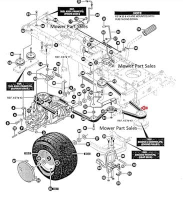 Hayter Heritage Transmission Drive Belt DC1640H Code 142P, H15/40, 145S, DC12/40 - 94609MA MU94609