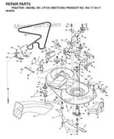 Husqvarna Belt Set Transmission Drive & Cutter Deck CT130, CT135, CT151 Manual 532402008, 532165631