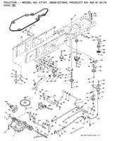 Husqvarna Belt Set Transmission Drive & Cutter Deck CT130, CT135, CT151 Manual 532402008, 532165631