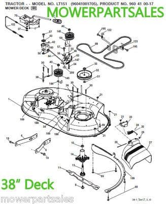 Husqvarna Cutter Deck Belt Fits TS138 TS 138 38