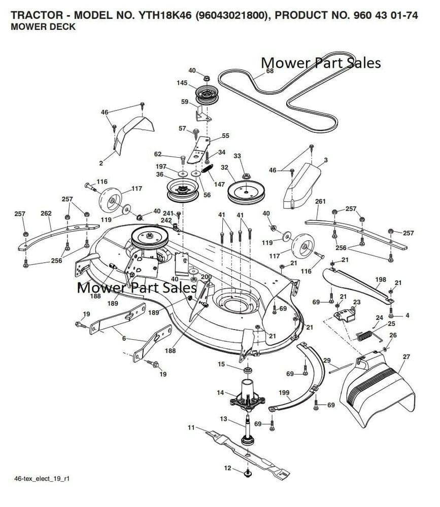 Husqvarna Cutter Deck Belt TS346 YTH1846 TS246 YTH21K46 YTH224T