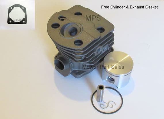 Husqvarna Cylinder & Piston Barrel Ring Kit Pot Fits 51 & 55 Chainsaw Models  (46mm) Replaces 503609171