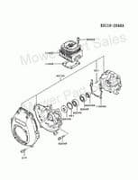 Kawasaki TD40 Strimmer Brushcutter Cylinder & Piston Pot Barrel Kit 11005-2092