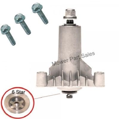 Mandrel 6 Star Spindle Kit Fits Craftsman AYP Rally Jonsered Poulan Weed Eater Partner McCulloch Mowers 532165579