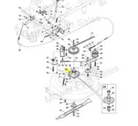Mandrel Jack Shaft Spindle Assy SR66 MJ66 Castel Garden Alpina BT66 Mountfield 827 Stiga 384207251/0