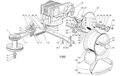 Mountfield Transmission Drive Belt Fits 102 / 122 Hydro Models Only From 1994  P/N  35061426 & 135061426
