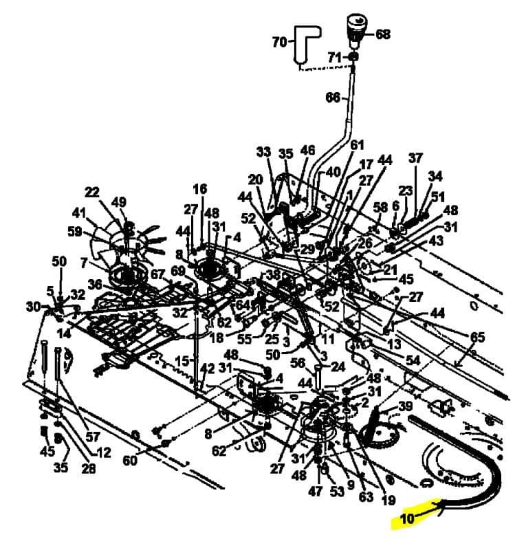 MTD Lawnflight Cinghia Di Trasmissione Piattaforma 754-04069 – Per Modelli 903, 908 E 908 Hydro