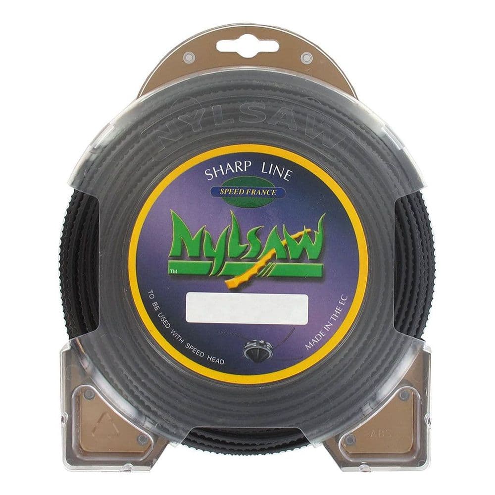 Nylsaw Saw Tooth Shaped Nylon Trimmer Strimmer Line 3 0MM x 37M