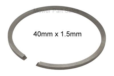 Piston Ring 40mm x 1.5mm Fits Husqvarna Chainsaw, Strimmer - Replaces 503289003, 544116201, 537400001