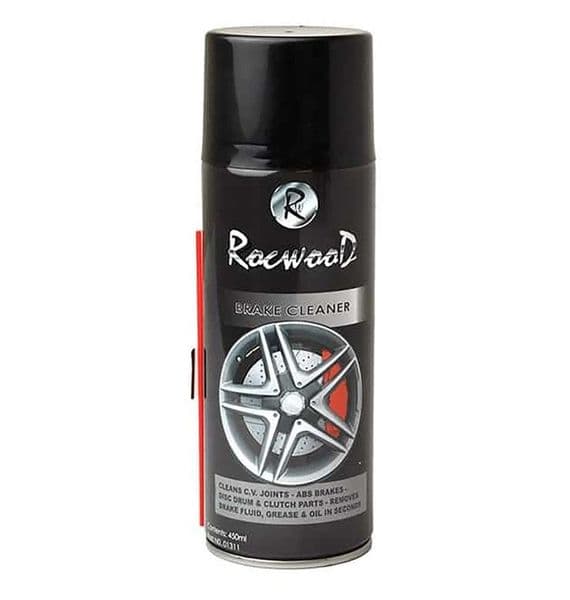 Rocwood Brake Cleaner used on disc & drum brakes, ABS brakes, clutches, C.V joints, wheel bearings