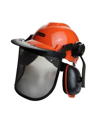 Rocwood Chainsaw Helmet Complete With Visor & Ear Muffs - Hard Hat (Zero Vat)