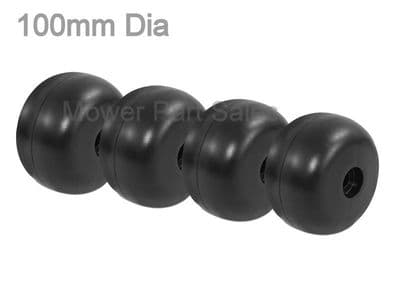 Set Of 4 Anti Scalp Deck leveling Wheel Dia 100mm Castel Garden, Honda, Mountfield 80576-VK1-003