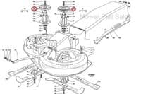 Spindle Mandrel Deck Pulley John Deere LR135 Mountfield Honda 125601563/0