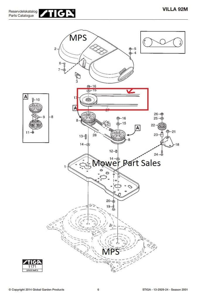 SG Store Cinghia Trapezoidale Per Tosaerba 2 Pezzi 1134-9031 - Foto 8
