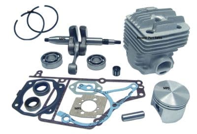 Stihl TS400 Engine Rebuild Kit 49mm Bore Cylinder & Piston Nikasil, Gasket Set, Seals, Bearings