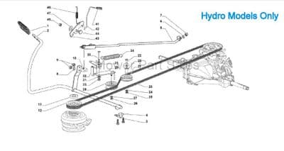 Transmission Drive Belt Kevlar Aplina ONE 98 YH, BT98 SD, BT 108 SD 135062003/0