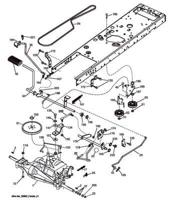 Transmission Drive Belt Kevlar Manual Geared Only Husqvarna LT151 TS38 Replaces 532194346