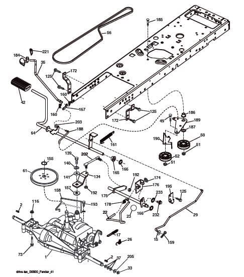Transmission Drive Belt Kevlar Manual Geared Only Husqvarna LT151 TS38 Replaces 532194346