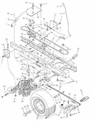 Transmission Drive Belt Murray / Snapper ELT2346AWS LT23460AWS 37X106MA, 37x106