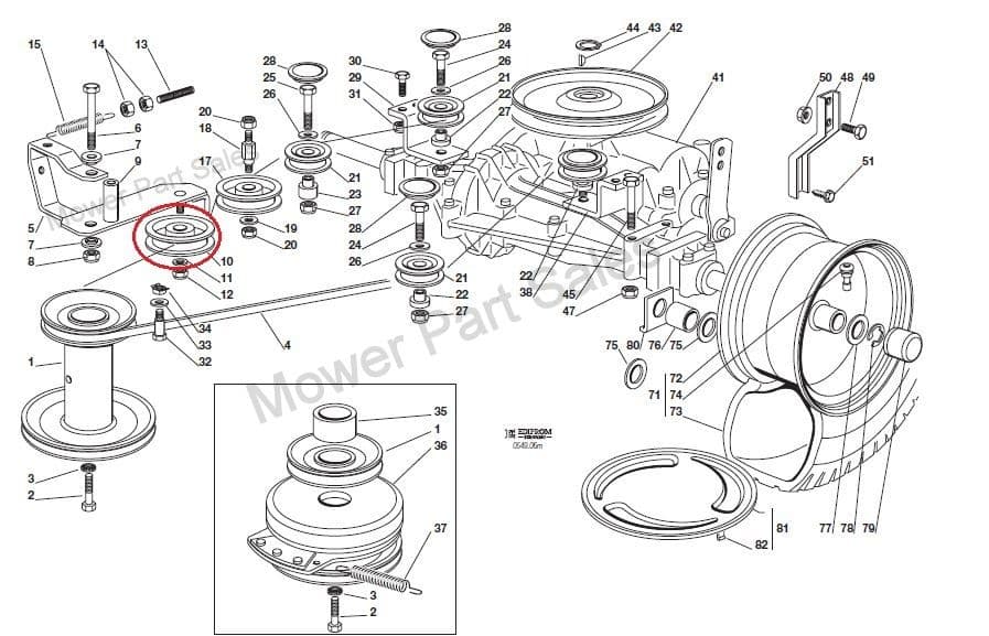 Cinghia Tenditrice Per Tosaerba: Castelgarden, John Deere, Honda, Stiga, Dolmar