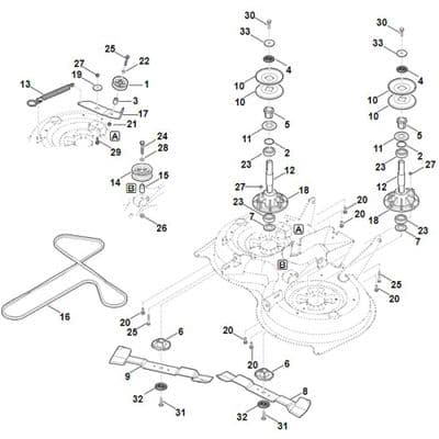 Viking & Stihl Cutter Deck Belt Fits Some MT 5097.1, MT 5097.1 C, MT 5097.1 Z, RT 5097.0, RT 5097.0