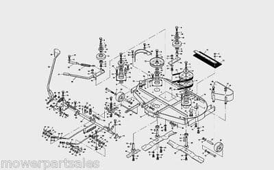 Mower Deck Craftsman Lt2000 Drive Belt Replacement Diagram Riding